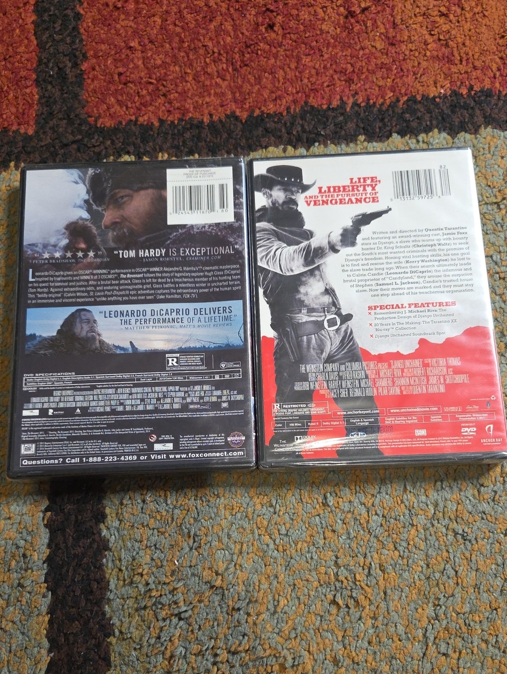 Leonardo Dicaprio NWT Dvd Lot The Revenant And Django Unchained - Picture 2 of 2